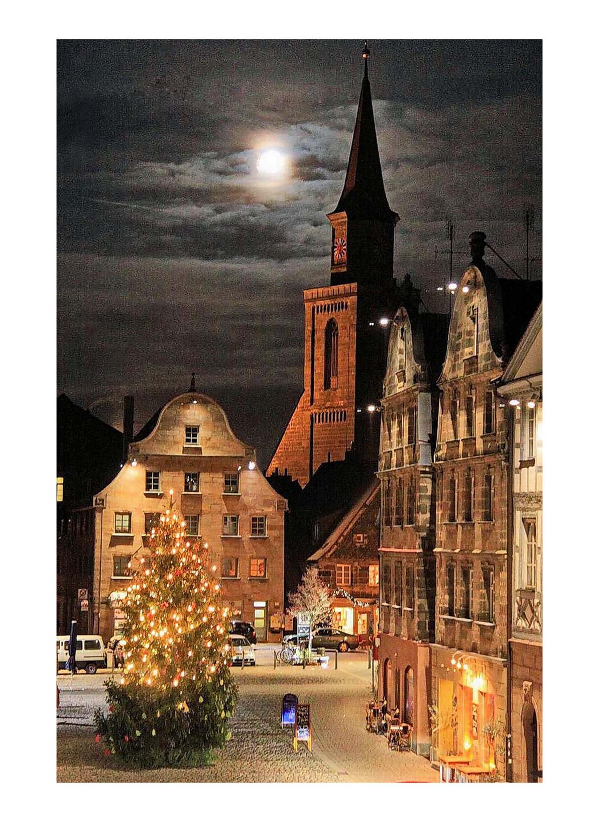 Kirche St. Michael in Frth, weihnachtskarte